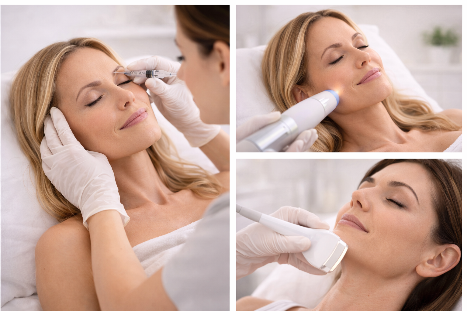 Collage of anti-ageing treatments