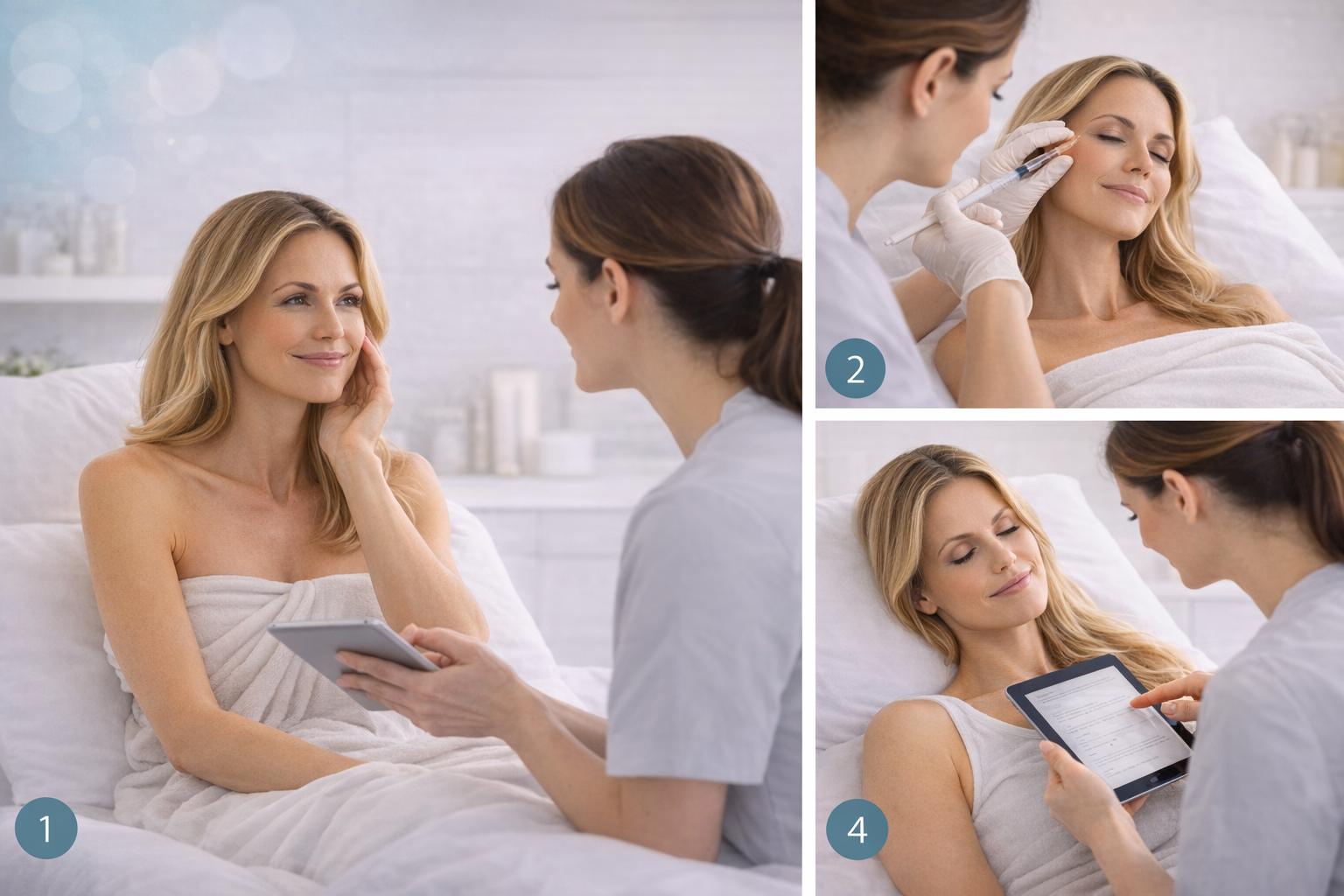 Collage of treatment approach